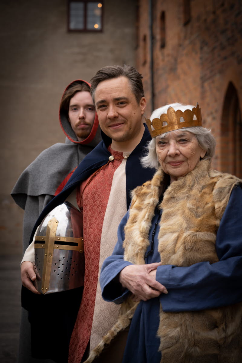Personal på Sancta Birgitta Klostermuseum. 