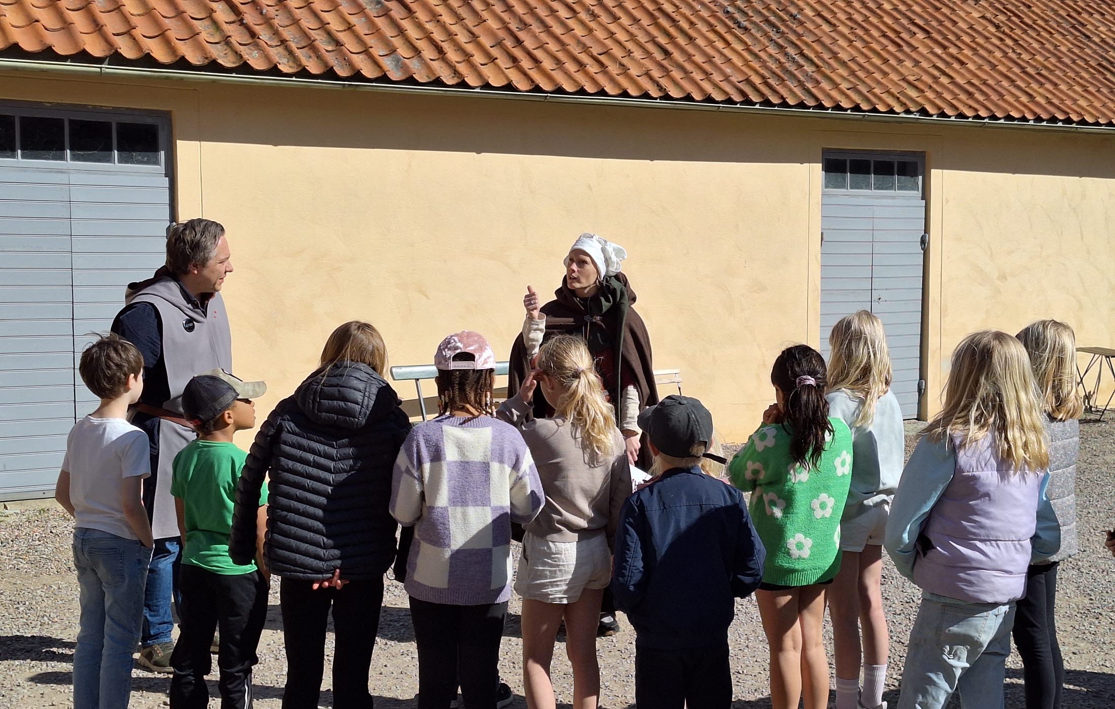 Visning på Sancta Birgitta Klostermuseum.