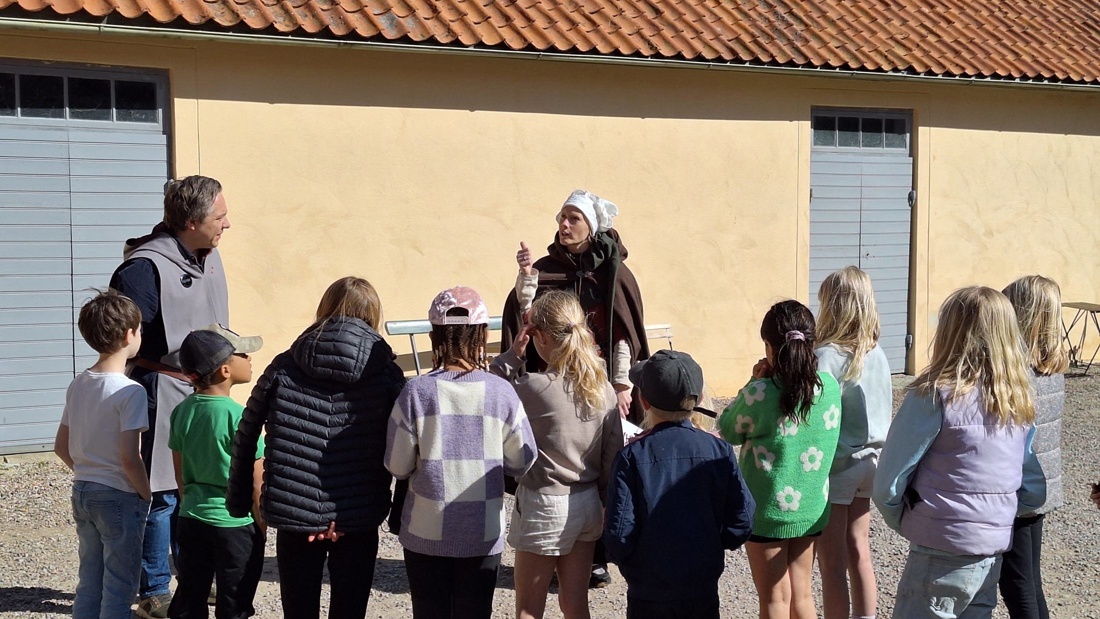 Visning på Sancta Birgitta Klostermuseum.