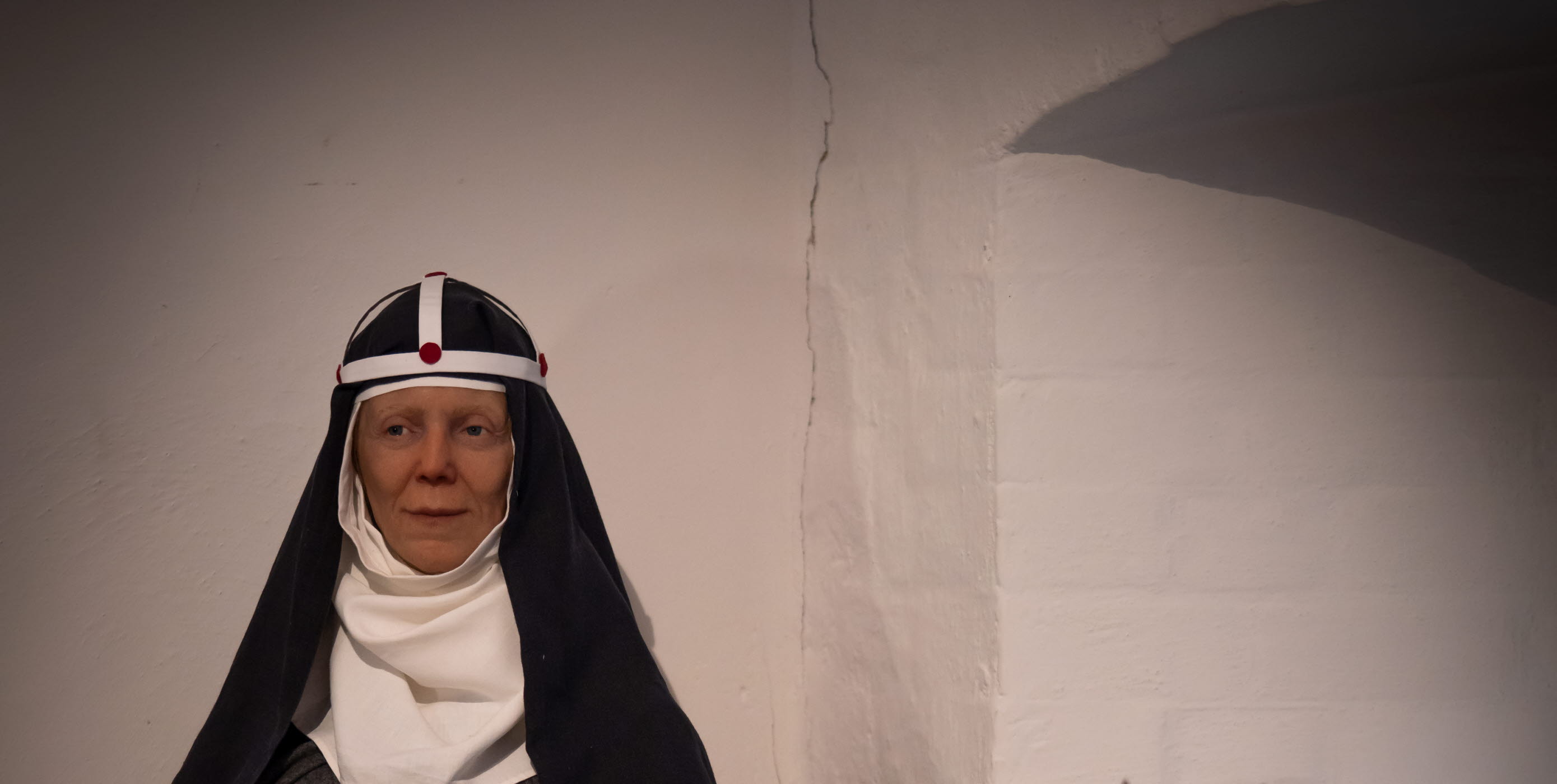 Heliga Birgitta och drottning på Sancta Birgitta Klostermuseum.