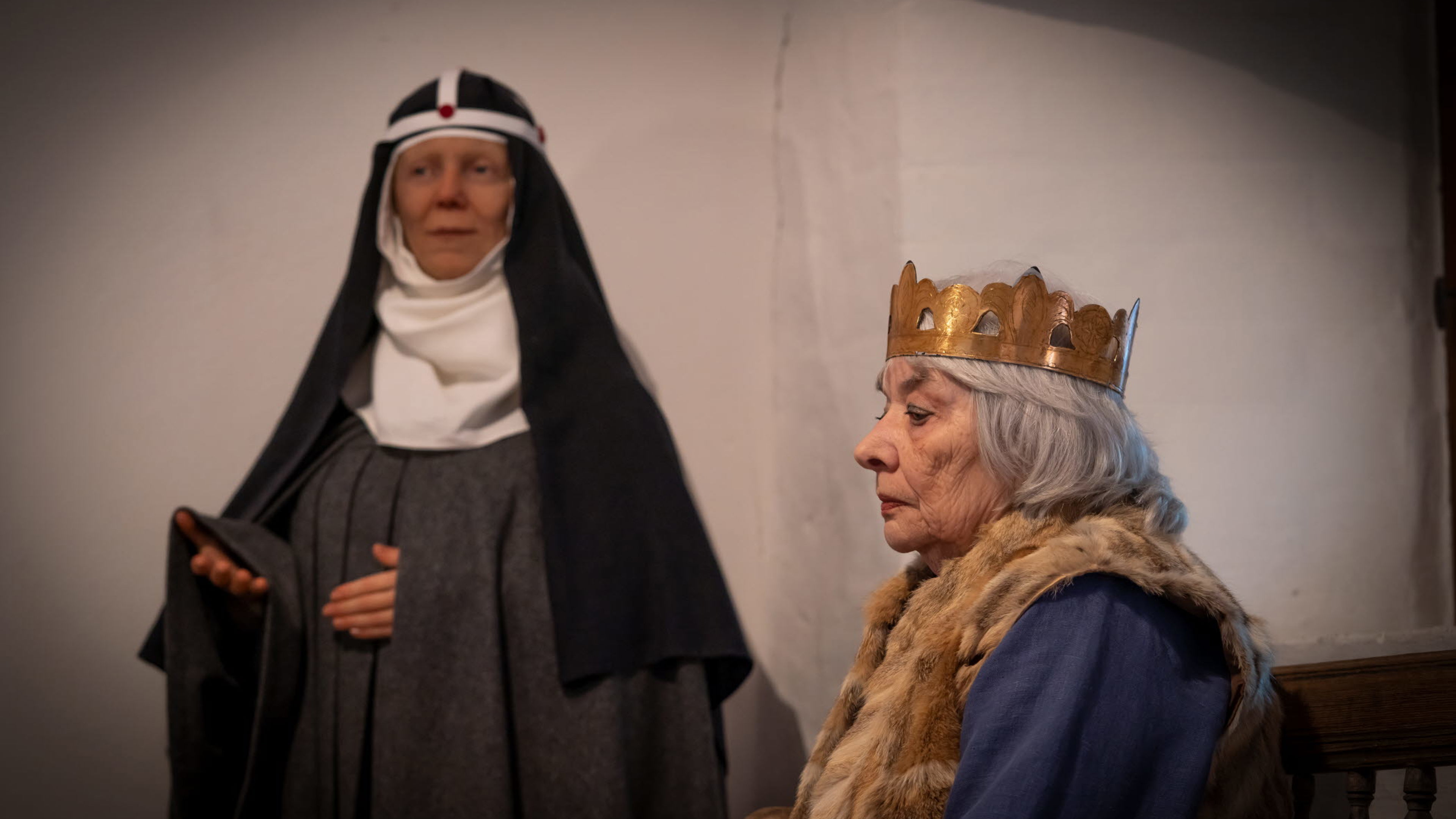 Heliga Birgitta och drottning på Sancta Birgitta Klostermuseum.