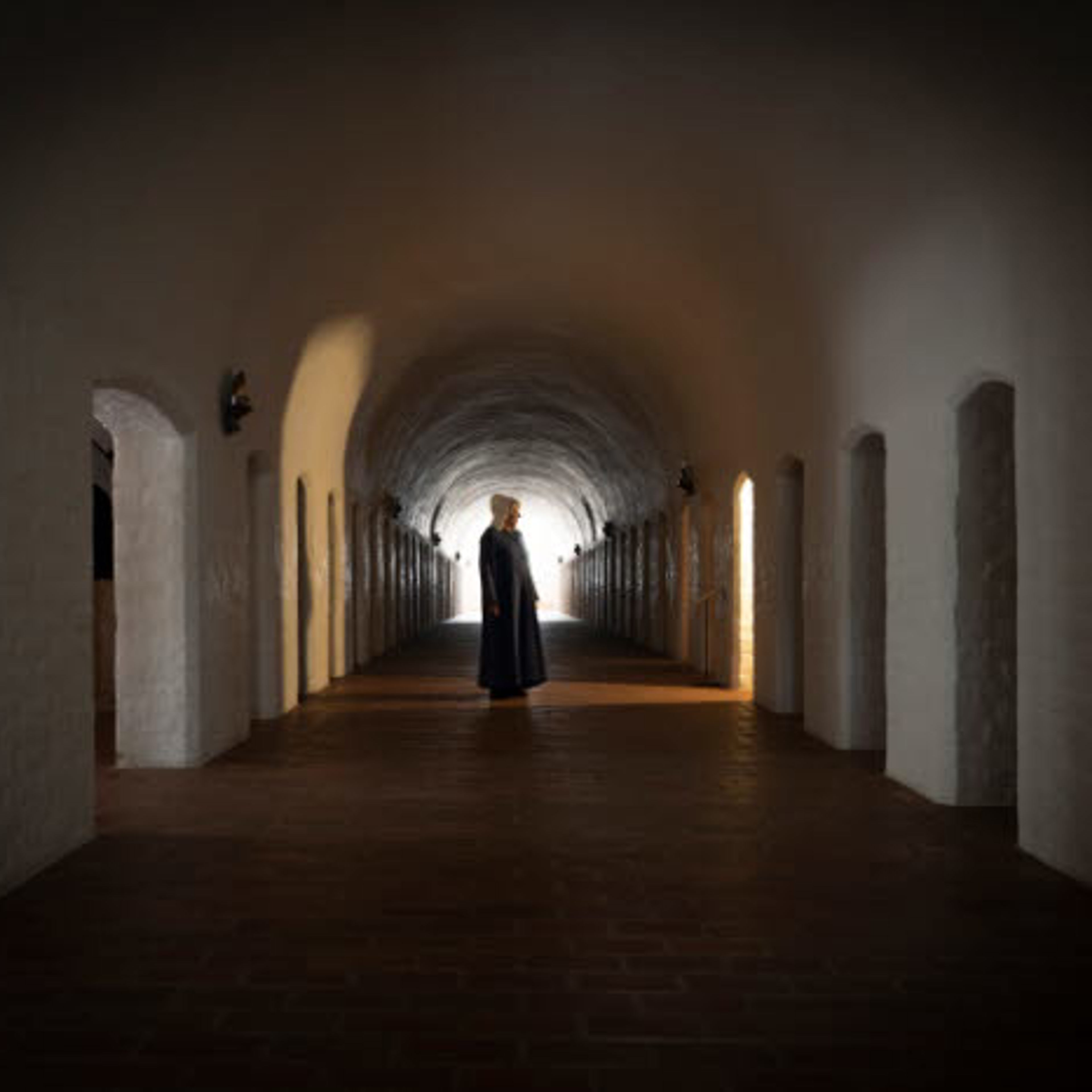 Dormitoriet på Sancta Birgitta Klostermuseum.