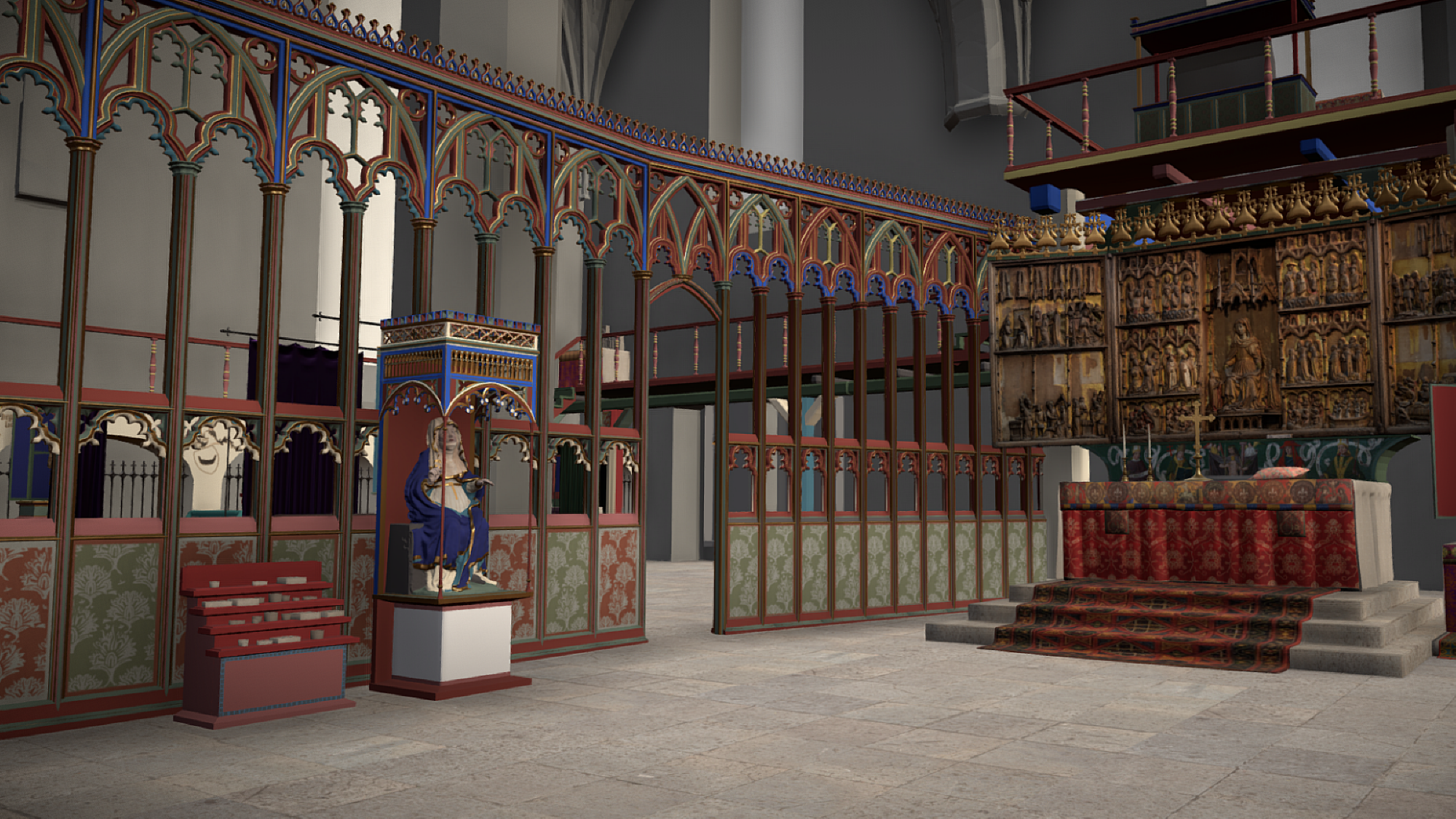 Visualiseringsprojektet. Ur filmen som ingår i utställningen Tidens rum på Klostermuseet.