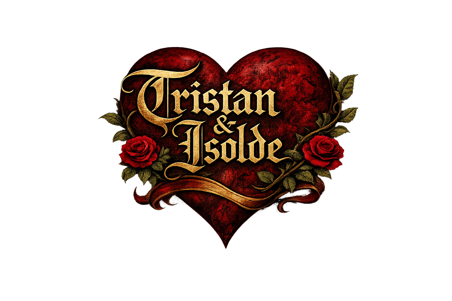Hjärta med orden Tristan och Isolde.